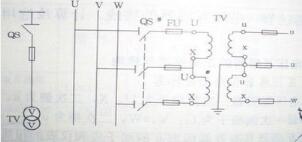 計量中，電壓互感器VV接線的特點